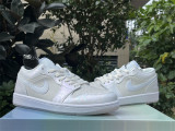 Authentic Air Jordan 1 Low GS Phantom/Football Grey/White