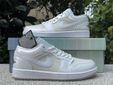 Authentic Air Jordan 1 Low GS Phantom/Football Grey/White