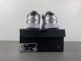 Authentic Air Jordan 1 Low Silver/Black/White