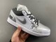 Authentic Air Jordan 1 Low Silver/Black/White