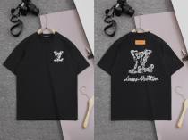 LV Short Round Collar T-shirt S-XXL (108)