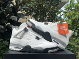 Authentic Air Jordan 4 White Cement 2025