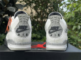 Authentic Air Jordan 4 White Cement 2025