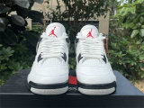 Authentic Air Jordan 4 White Cement 2025