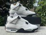 Authentic Air Jordan 4 White Cement 2025