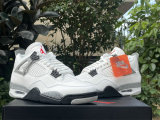 Authentic Air Jordan 4 White Cement 2025