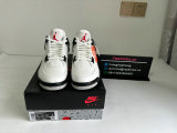 Authentic Air Jordan 4 White Cement 2025