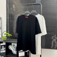 Gucci Short Round Collar T-shirt XS-L Black (677)