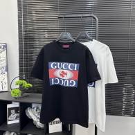 Gucci Short Round Collar T-shirt XS-L Black (671)