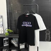 Gucci Short Round Collar T-shirt XS-L Black (661)