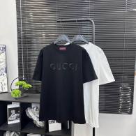 Gucci Short Round Collar T-shirt XS-L Black (673)