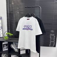 Gucci Short Round Collar T-shirt XS-L White (662)