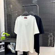Gucci Short Round Collar T-shirt XS-L White (678)