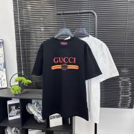 Gucci Short Round Collar T-shirt XS-L Black (669)