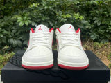 Authentic Air Jordan 1 Low WMNS White/Red Cracks
