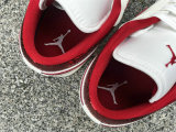 Authentic Air Jordan 1 Low WMNS White/Red Cracks