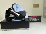 Perfect Air Jordan 5 Black Metallic Reimagined