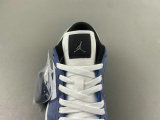 Authentic Air Jordan 1 Low GS Blue/Brwon/Black/White