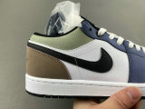 Authentic Air Jordan 1 Low GS Blue/Brwon/Black/White