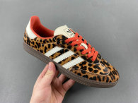 Authentic AD Samba “Leopard Pack” Preloved Red