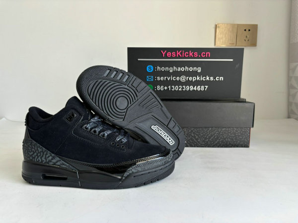 Authentic Air Jordan 3 GS Black Cat