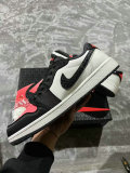 Perfect PSG x Air Jordan 1 Low OG GS Off Noir/Infrared 23/Pink Oxford
