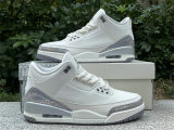 Authentic Air Jordan 3 “Sail/Metallic Silver”