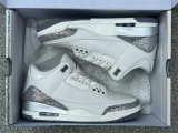 Authentic Air Jordan 3 “Sail/Metallic Silver”