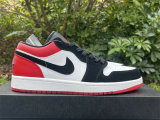 Authentic Air Jordan 1 Low “Black Toe”
