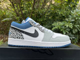 Authentic Air Jordan 1 Low GS “True Blue”