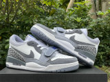 Authentic Air Jordan Legacy 312 Low GS White/Grey/Purple