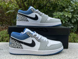 Authentic Air Jordan 1 Low GS “True Blue”