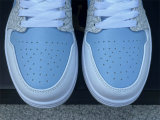 Authentic Air Jordan 1 Low GS Blue/White