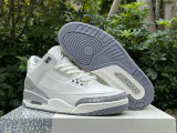 Authentic Air Jordan 3 “Sail/Metallic Silver”