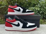 Authentic Air Jordan 1 Low “Black Toe”