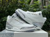 Authentic Air Jordan 3 “Sail/Metallic Silver”