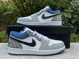 Authentic Air Jordan 1 Low GS “True Blue”