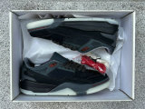 Authentic Who Decides War x Jordan Flight Court Black/Varsity Red