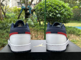 Authentic Air Jordan 1 Low Midnight Navy/University Red/White