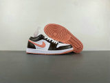 Authentic Air Jordan 1 Low Orange powder/White/Brown