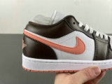 Authentic Air Jordan 1 Low Orange powder/White/Brown