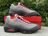 Authentic Nike Air Max 95 White/Solar Red/Granite