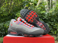 Authentic Nike Air Max 95 White/Solar Red/Granite