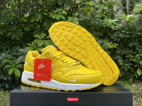 Authentic Supreme x Nike Air Max1'87 White/Yellow/Red