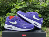 Authentic Supreme x Nike Air Max1'87 Purple/White