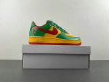 Authentic Lil Yachty x Nike Air Force 1 Low Lucky Green/Mystic Red/University Gold