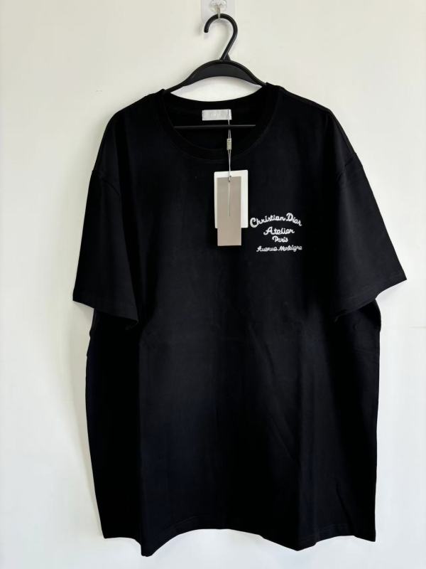 Dior Short Round Collar T-shirt XXL (6)