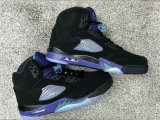 Authentic Air Jordan 5 Black Grape