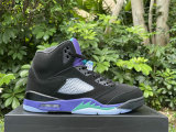 Authentic Air Jordan 5 Black Grape