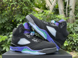 Authentic Air Jordan 5 Black Grape